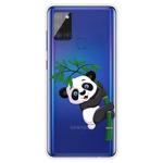For Samsung Galaxy A21s Shockproof Painted TPU Protective Case(Panda)