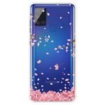 For Samsung Galaxy A21s Shockproof Painted TPU Protective Case(Cherry Blossoms)