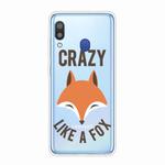 For Samsung Galaxy A30 Shockproof Painted TPU Protective Case(Fox Head)