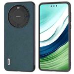 For Huawei Mate 60 ABEEL Genuine Leather + PC Litchi Texture Phone Case(Green)