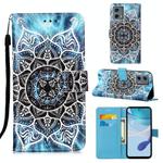 For Motorola Moto G 5G 2023 Colored Drawing Pattern Plain Weave Leather Phone Case(Undersea Mandala)