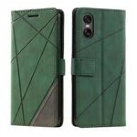 For Sony Xperia 10 VI Skin Feel Splicing Leather Phone Case(Green)