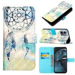 For Motorola Moto G14 3D Painting Horizontal Flip Leather Phone Case(Dream Wind Chimes)