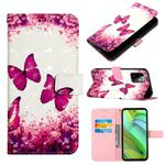 For Motorola Moto G Power 2023 3D Painting Horizontal Flip Leather Phone Case(Rose Butterfly)