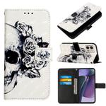 For Motorola Moto G Stylus 5G 2023 3D Painting Horizontal Flip Leather Phone Case(Skull)