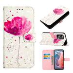 For Motorola Moto G Play 5G 2024 3D Painting Horizontal Flip Leather Phone Case(Flower)