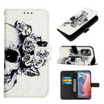 For Motorola Moto G Play 5G 2024 3D Painting Horizontal Flip Leather Phone Case(Skull)