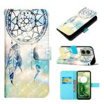 For Motorola Moto G04 4G / G24 4G 3D Painting Horizontal Flip Leather Phone Case(Dream Wind Chimes)