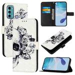 For Motorola Moto G60 / Moto G40 Fusion 3D Painting Horizontal Flip Leather Phone Case(Skull)