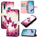 For Huawei Enjoy 9s / P Smart 2019 3D Painting Horizontal Flip Leather Phone Case(Rose Butterfly)