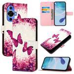 For Huawei nova 12s Global 3D Painting Horizontal Flip Leather Phone Case(Rose Butterfly)