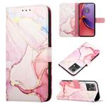 For Motorola Moto G84 PT003 Marble Pattern Flip Leather Phone Case(LS005)