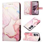 For OPPO Reno10/10 Pro Global PT003 Marble Pattern Flip Leather Phone Case(LS005)