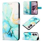 For OPPO Reno10/10 Pro Global PT003 Marble Pattern Flip Leather Phone Case(LS003)