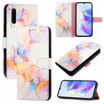 For Huawei P30 PT003 Marble Pattern Flip Leather Phone Case(LS004 Marble White)