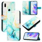 For Huawei P Smart Z / Y9 Prime 2019 PT003 Marble Pattern Flip Leather Phone Case(LS003 Green)