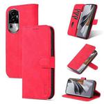 For OPPO Reno10 / 10 Pro Global AZNS Skin Feel Calf Texture Flip Leather Phone Case(Red)