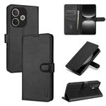 For OPPO A5 Energy / A5 Pro 5G Global AZNS Skin Feel Calf Texture Flip Leather Phone Case(Black)