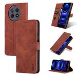 For Huawei Enjoy 60X/nova Y91 AZNS Skin Feel Calf Texture Flip Leather Phone Case(Brown)