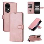 For Huawei nova 12 AZNS Skin Feel Calf Texture Flip Leather Phone Case(Rose Gold)