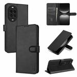 For Huawei nova 14 5G AZNS Skin Feel Calf Texture Flip Leather Phone Case(Black)