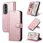 For Honor 90 AZNS Skin Feel Calf Texture Flip Leather Phone Case(Rose Gold)