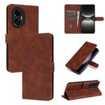 For Honor 300 AZNS Skin Feel Calf Texture Flip Leather Phone Case(Brown)