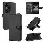 For Honor 300 Pro AZNS Skin Feel Calf Texture Flip Leather Phone Case(Black)