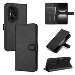 For Honor 300 Ultra AZNS Skin Feel Calf Texture Flip Leather Phone Case(Black)