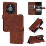 For Honor X70 5G AZNS Skin Feel Calf Texture Flip Leather Phone Case(Brown)