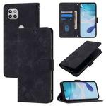 For Motorola One 5G Ace / Moto G 5G 2020 Skin Feel Embossed Leather Phone Case(Black)