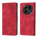 For OPPO A2 Pro 5G / A3 Pro 5G Skin-feel Embossed Leather Phone Case(Red)