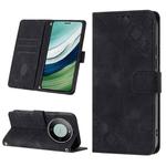 For Huawei Mate 60 Pro Skin-feel Embossed Leather Phone Case(Black)