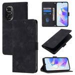 For Huawei Nova 9 SE Skin Feel Embossed Leather Phone Case(Black)