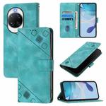 For Huawei nova 14 Ultra 5G Skin Feel Embossed Leather Phone Case(Green)