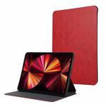 For iPad Pro 11 2022 / Air 10.9 2022 Simple Crazy Horse Leather Tablet Case(Red)