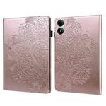 For Xiaomi Redmi Pad Pro 12.1 Peacock Embossed Pattern Leather Tablet Case(Rose Gold)