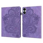 For Xiaomi Redmi Pad Pro 12.1 Peacock Embossed Pattern Leather Tablet Case(Purple)