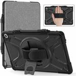 For Amazon Fire Max 11 Rotatable Kickstand Grip Shockproof Tablet Case(Black)