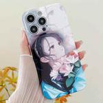 For iPhone 15 Pro PC Phone Case(Holding Lilies)