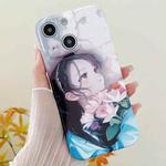 For iPhone 15 PC Phone Case(Holding Lilies)