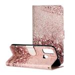 For Huawei P smart 2020 Colored Drawing Marble Pattern Horizontal Flip PU Leather Case with Holder & Card Slots & Wallet(Rose Gold)