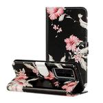 For Huawei P40 Pro Colored Drawing Marble Pattern Horizontal Flip PU Leather Case with Holder & Card Slots & Wallet(Azalea)