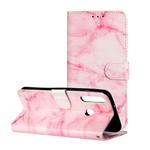 For Huawei P40 Lite E / Y7p Colored Drawing Marble Pattern Horizontal Flip PU Leather Case with Holder & Card Slots & Wallet(Pink Marble)