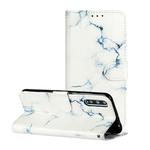 For Huawei Y8p / Enjoy 10s Colored Drawing Marble Pattern Horizontal Flip PU Leather Case with Holder & Card Slots & Wallet(White Marble)
