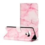 For LG Stylo 6 Colored Drawing Marble Pattern Horizontal Flip PU Leather Case with Holder & Card Slots & Wallet(Pink Marble)