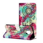For Xiaomi Redmi Note 9 Pro Colored Drawing Marble Pattern Horizontal Flip PU Leather Case with Holder & Card Slots & Wallet(Butterfly Wind Chimes)