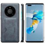 For Huawei Mate 60 Pro Denior PU Single Card Slot Holder Phone Case(Grey)