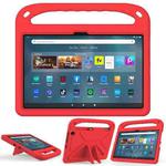 For Amazon Kindle Fire Max 11 Handle EVA Shockproof Tablet Case with Holder(Red)