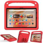 For Amazon Kindle Fire HD 10 2023 Handle EVA Shockproof Tablet Case with Holder(Red)